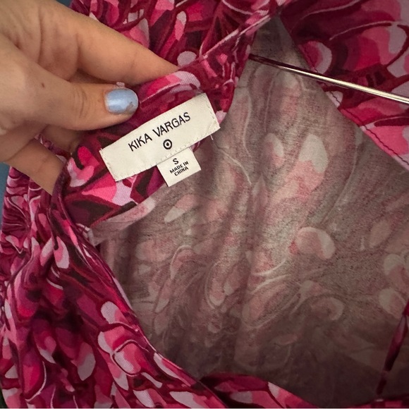 NWOT Kika Vargas For Target Flower Print Puffy Sleeve Top - Picture 6 of 6